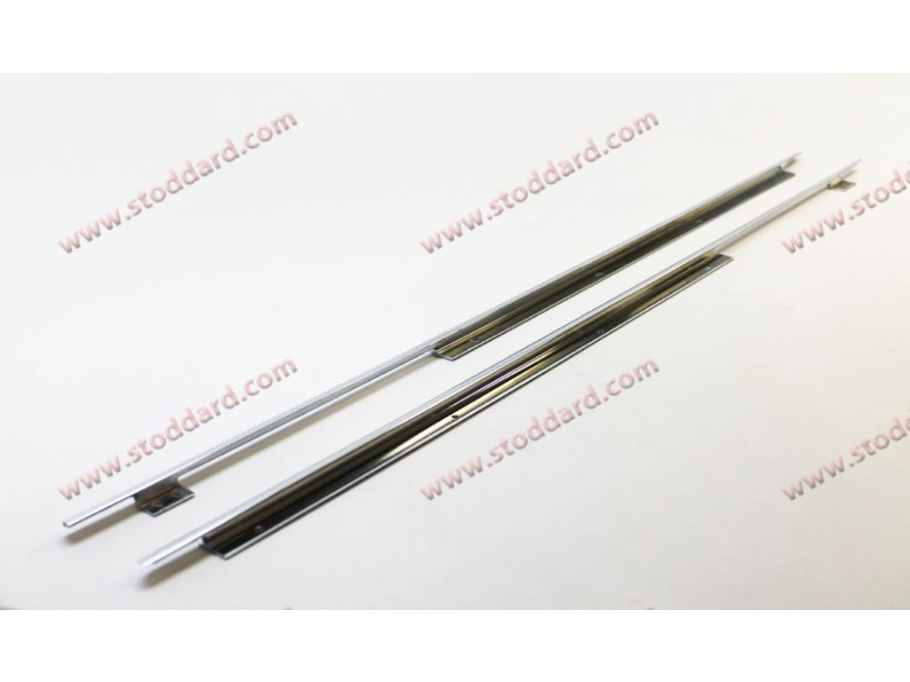 Chrome Door Trim Set (Left and Right) for 356B and 356C Coupe 1960-1965 Replaces 64453143102