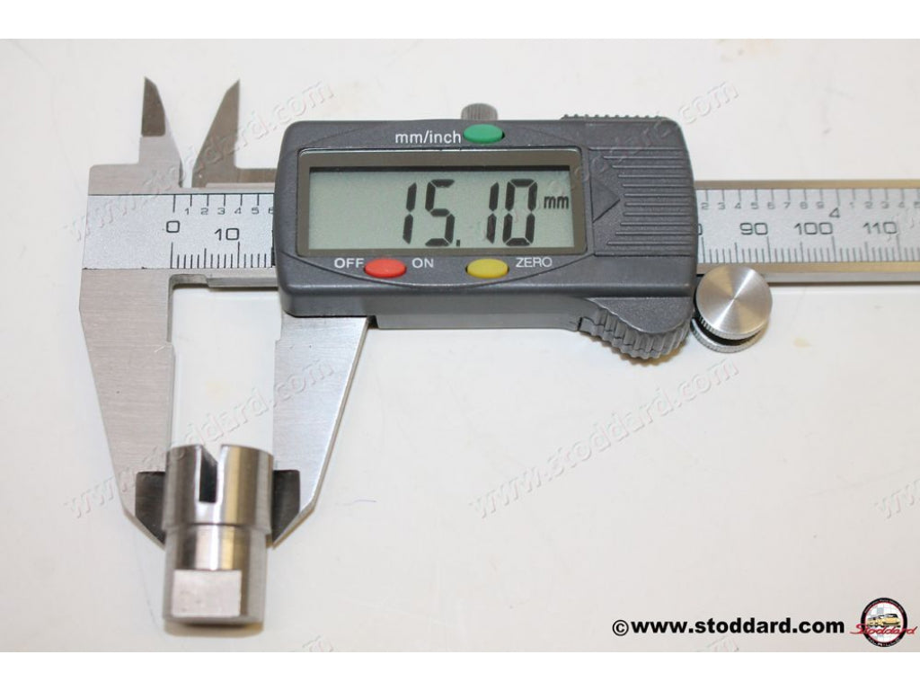 Steel Window Regulator Repair Pin, 23mm long pivot, slot perpendicular to other end