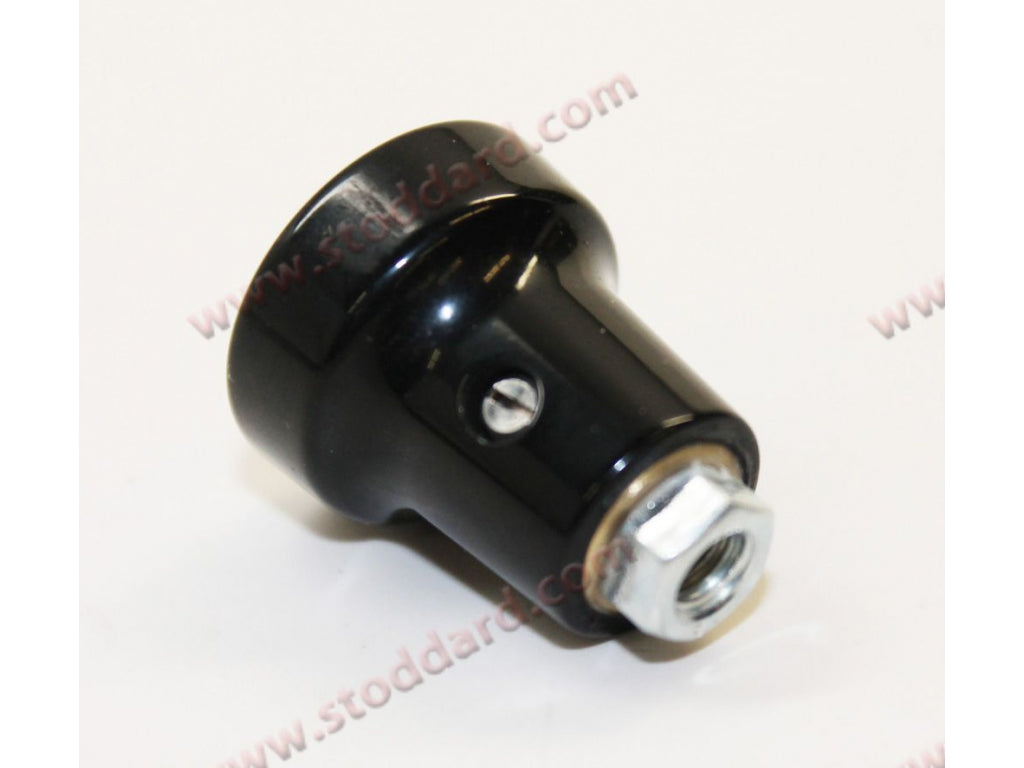Black Hand Throttle Knob. New German Production. Matched to NOS.