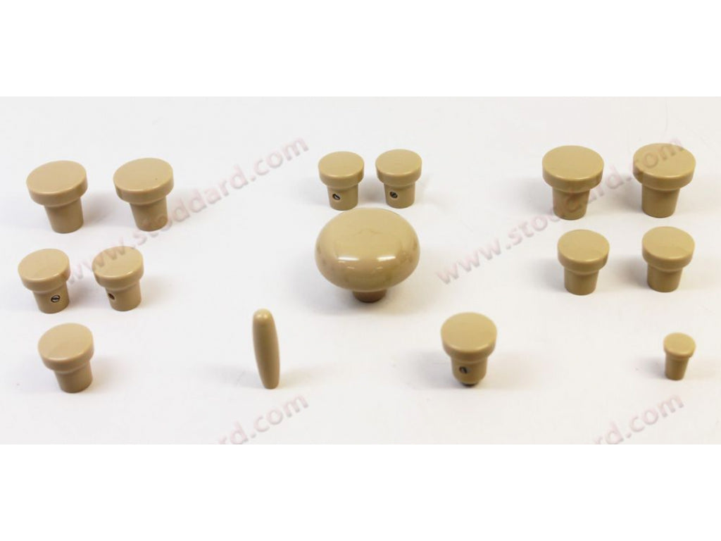 Complete Beige Dash Knob Set