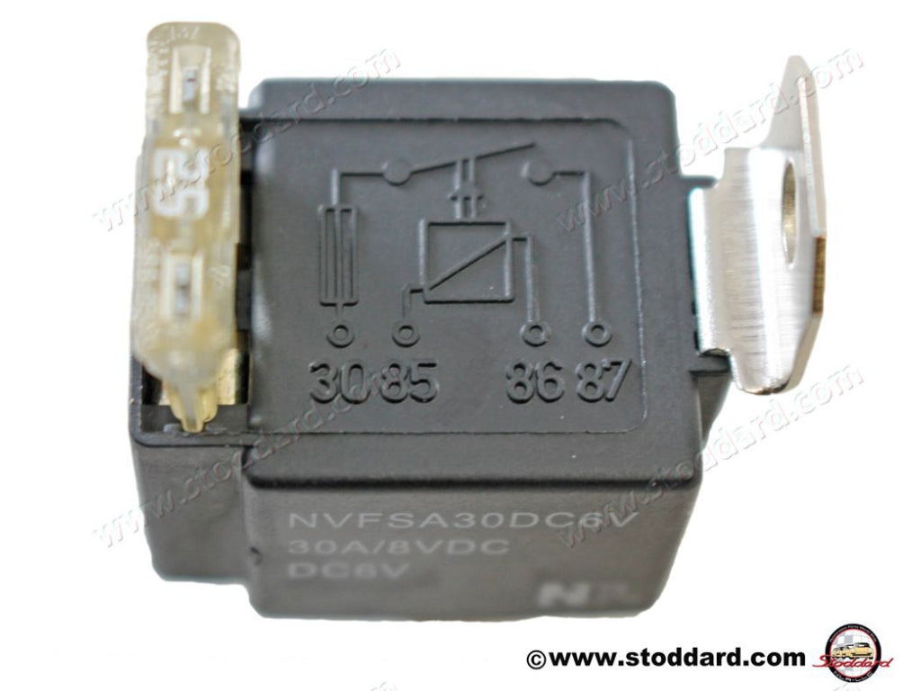 Relay 6-Volt, 30 Amp, with 25 Amp Fuse.