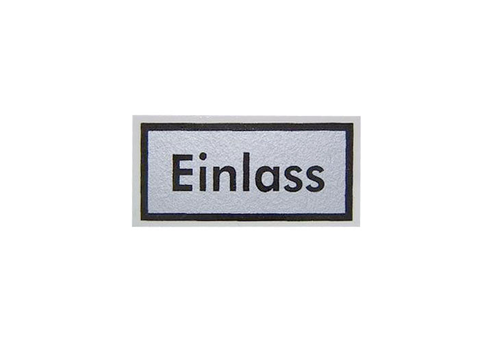 H Filter Side oil Filter Decal (Below Inlet), 356