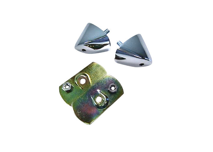 Chrome console backing plates & nuts