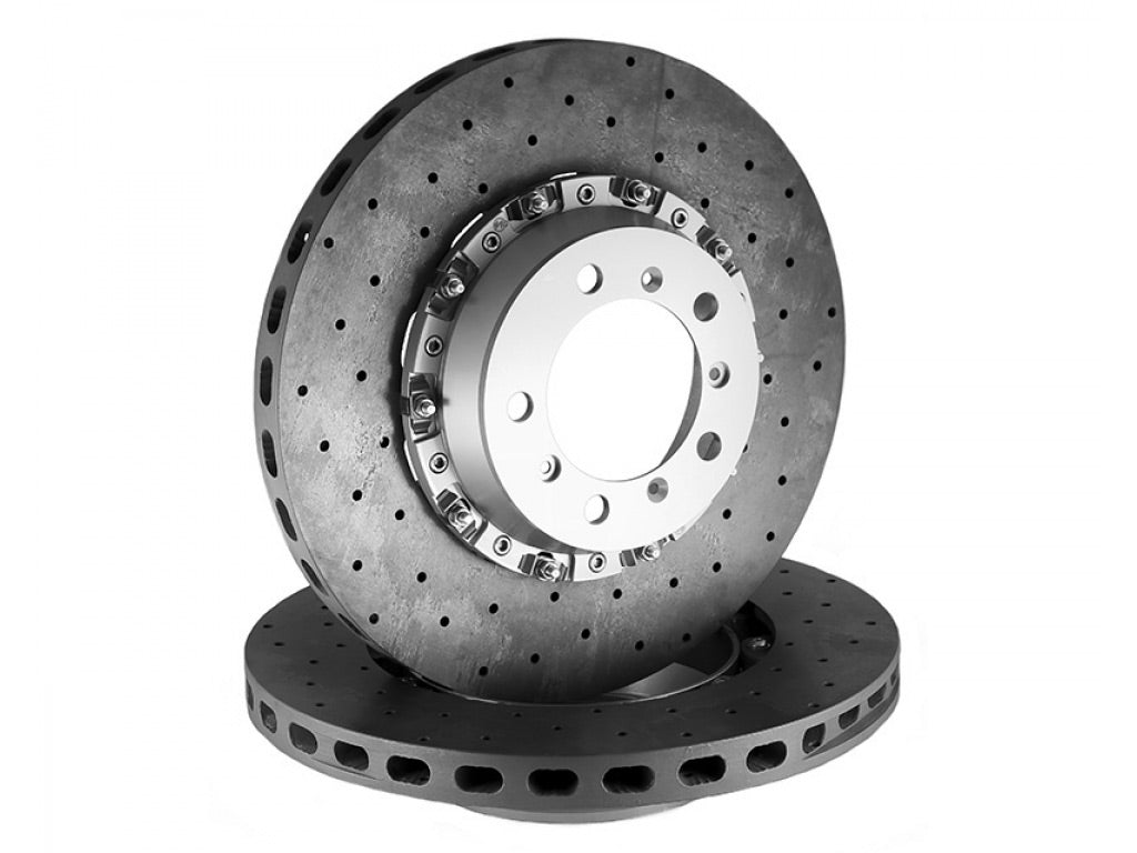 WP Pro Drilled Carbon Ceramic Upgrade Kit Front