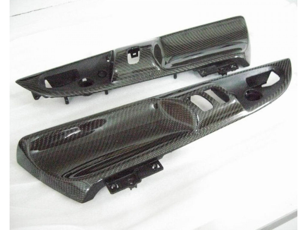 RevoZport Black Carbon Fiber OE Window Switch Insert LHD
