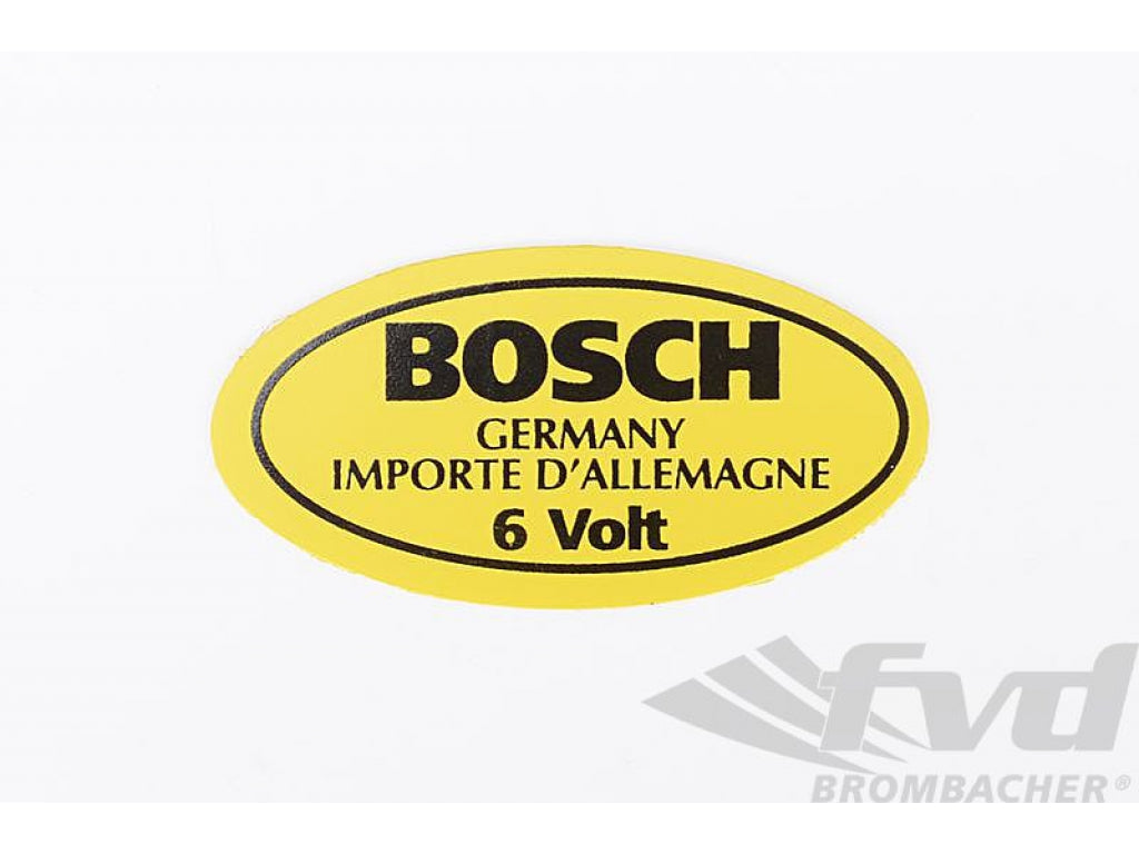 Sticker ( Bosch 6 Volt )