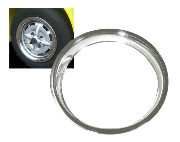 CHROME TRIM RING SET 15 INCH - Set of 4