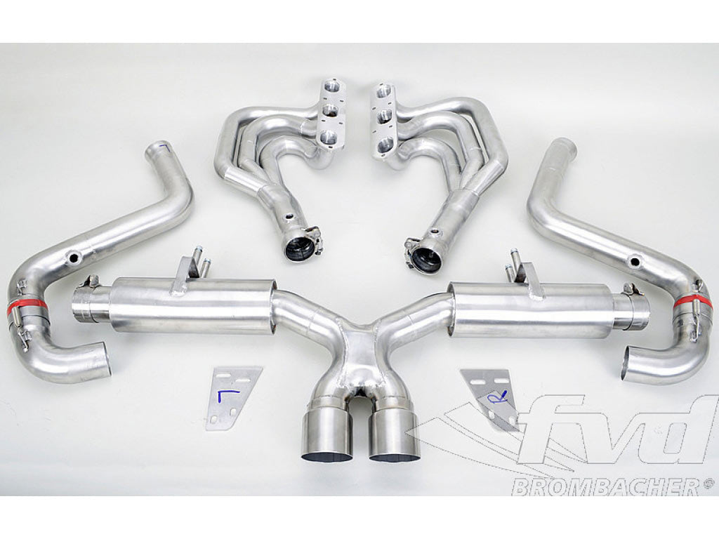 Exhaust System RACE 987 headers, cat bypass, center muffler