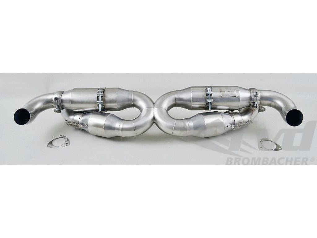 End Muffler M&M RACE 996 3,4L with cat bypass for OEM Headers