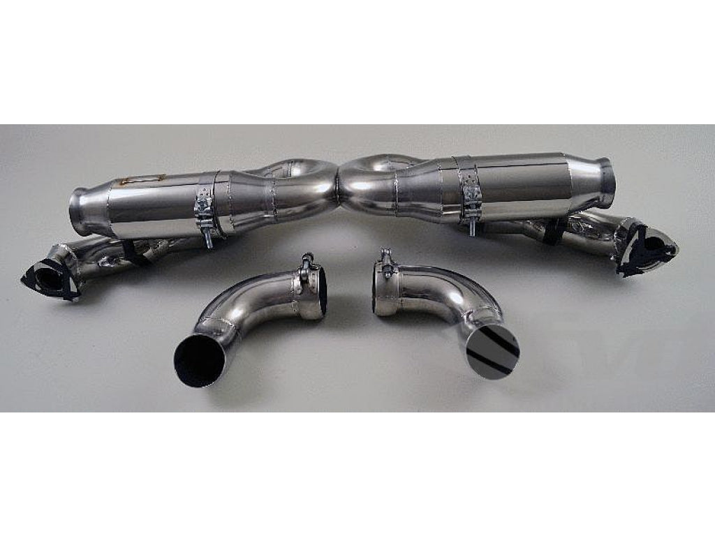 End Muffler CUP 996 GT3 MK2 200 cell sport catalytics for OEM Headers