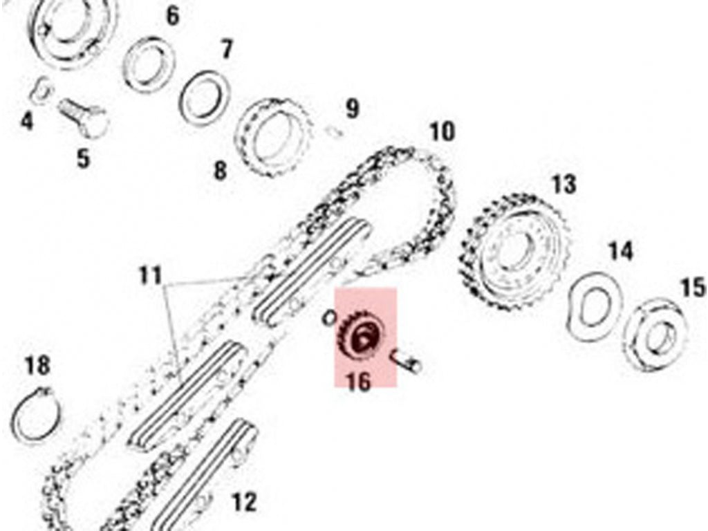 Chain Tensioner Sprocket.