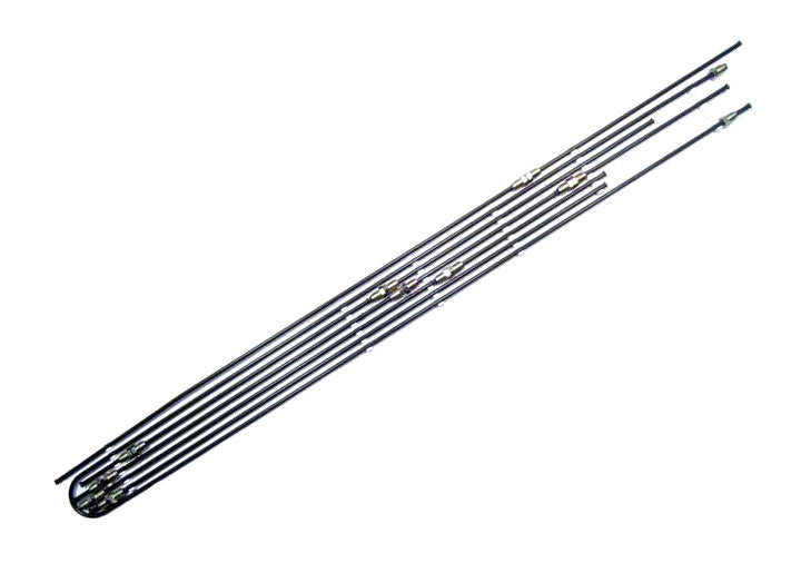 10 piece metal brake line set. Replaces all hard metal brake pipes on vehicle. Must be hand formed. Fits 911 912 1969-1976.