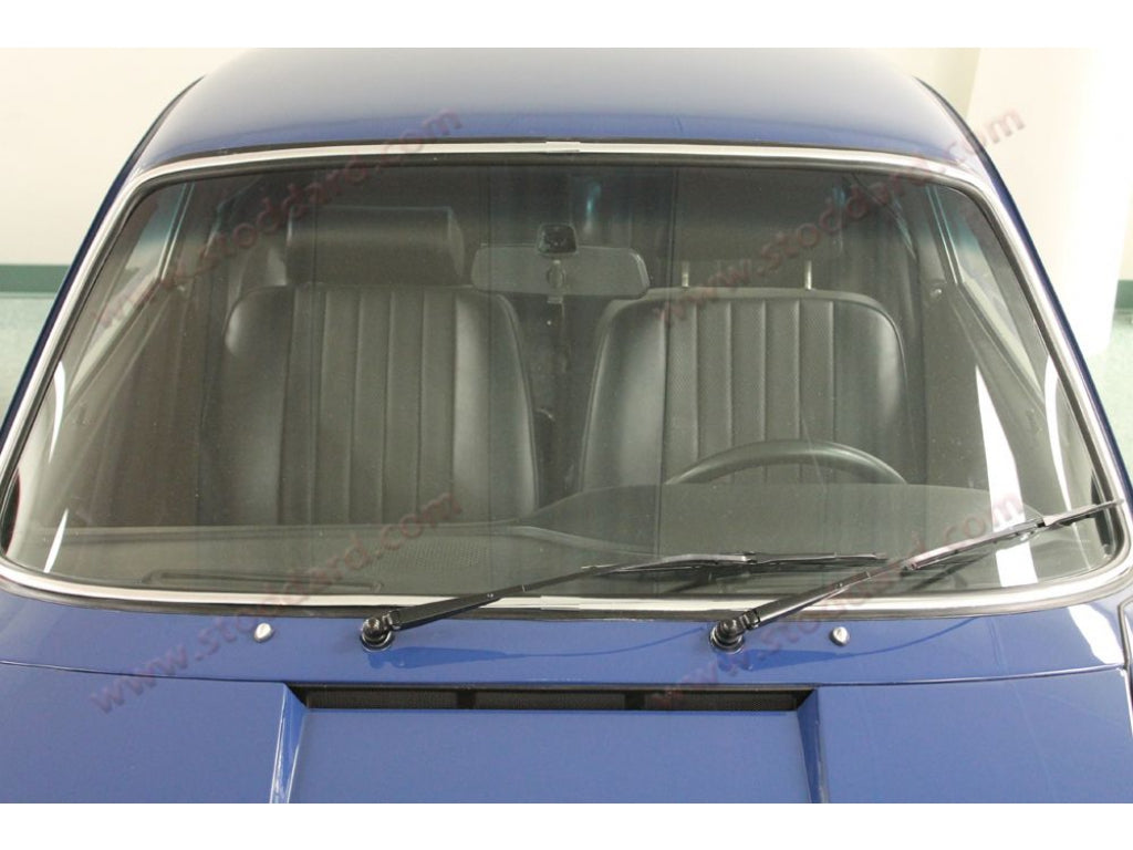 Front Windshield Trim, Left, Bright Aluminum.