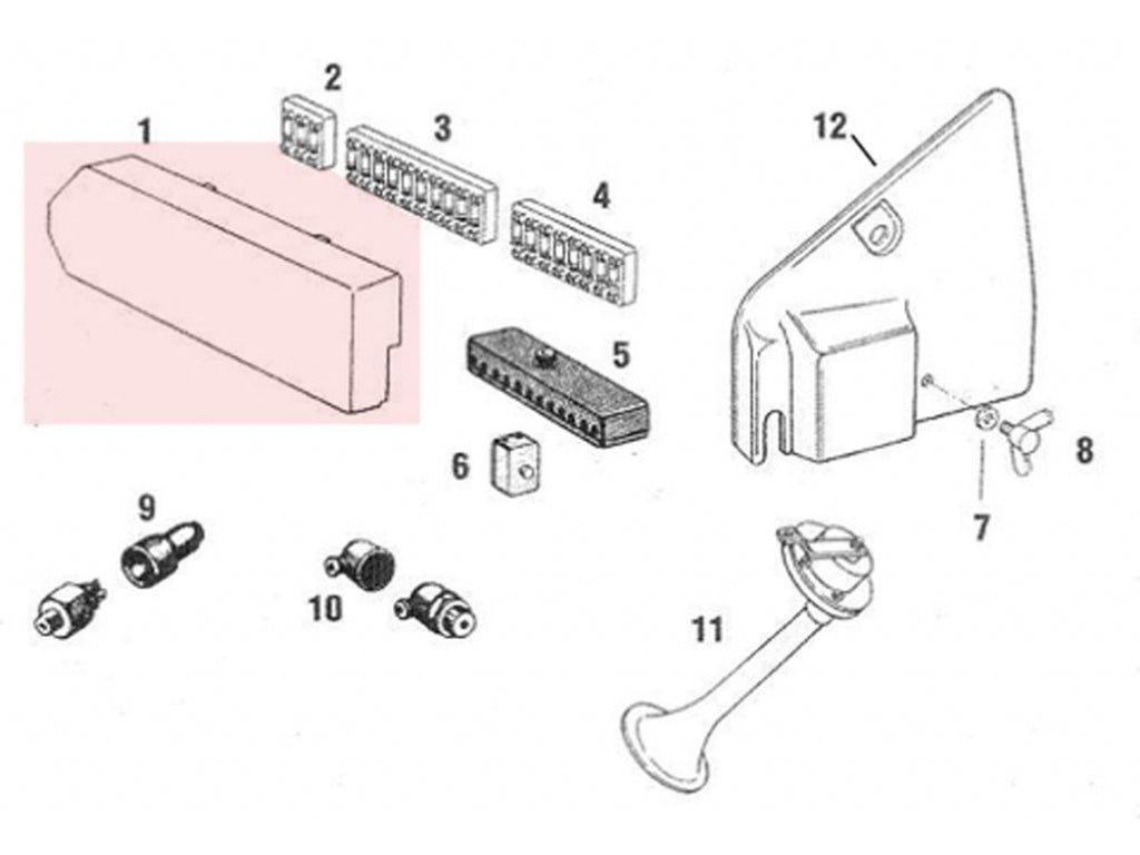 Silver Fiberboard Fuse Boxes Cover