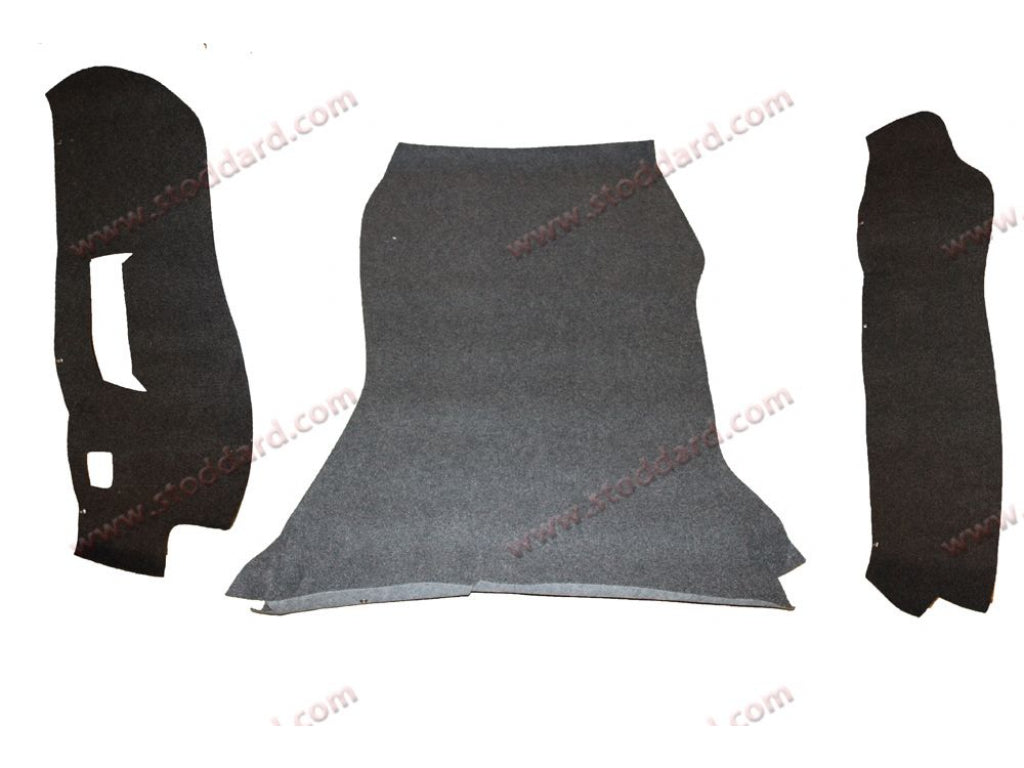 Front Trunk Mat Set, Charcoal Perlon
