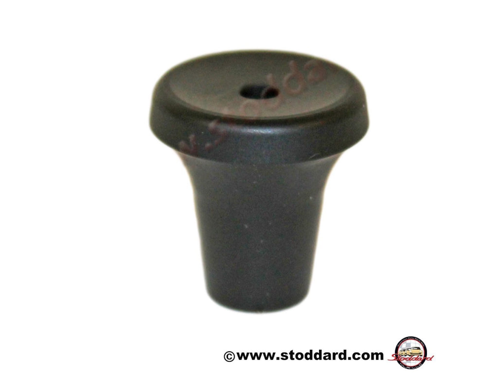 Mid Sized Dash Knob, Satin Finish with Hole for Insert Pin.