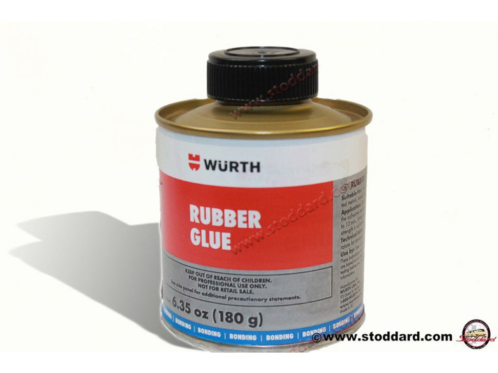 Wurth Rubber Glue clear 6.3fl. oz. Attaches rubber seals to body.