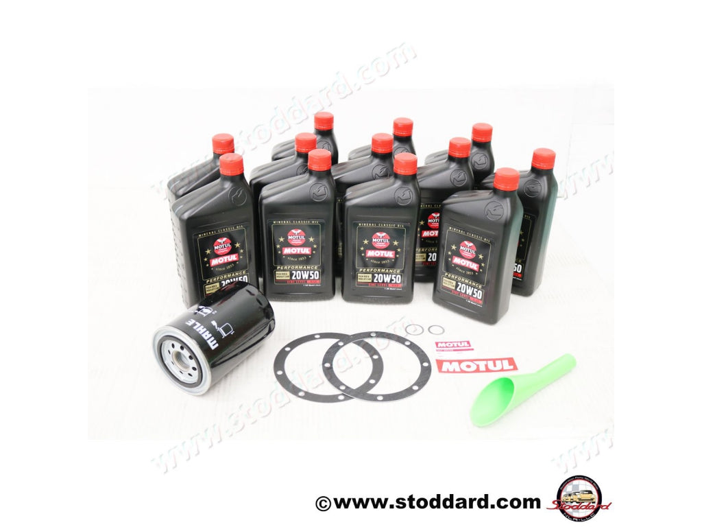 Oil Change Kit for 911 1972-1994  Featuring Motul Classic Oil