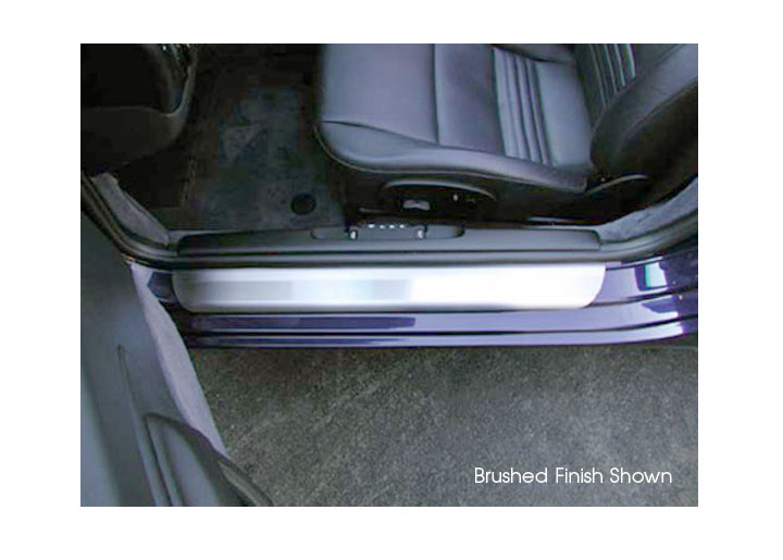 Rennline Stainless Steel Sill Plates, plain, Black