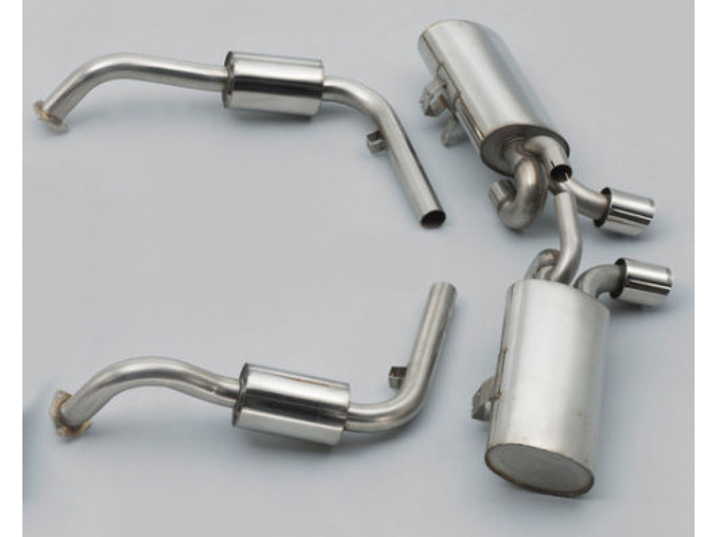 Milltek 2.13 inch Catback Exhaust System Excludes Rear Catalysts with Polished Twin 90mm Special Style Tips