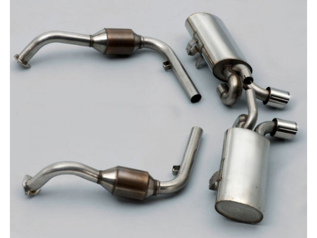 Milltek 2.13 inch Catback Exhaust System Includes Rear Catalysts with Polished Twin 90mm Special Style Tips