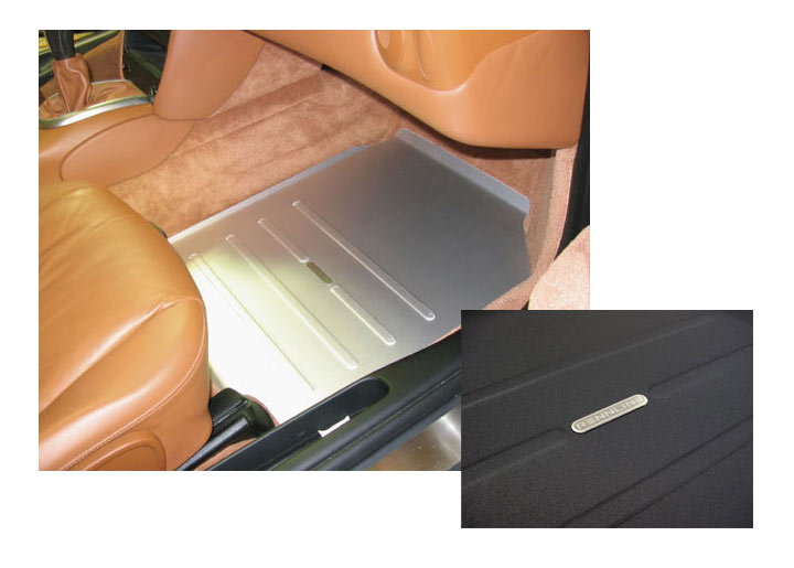 Rennline Passengers Side Track Mat (2005 996 Turbo or C4 Cabriolet with Bose), Black