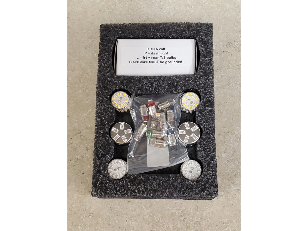 Porsche 356 6 volt led bulb replacement set