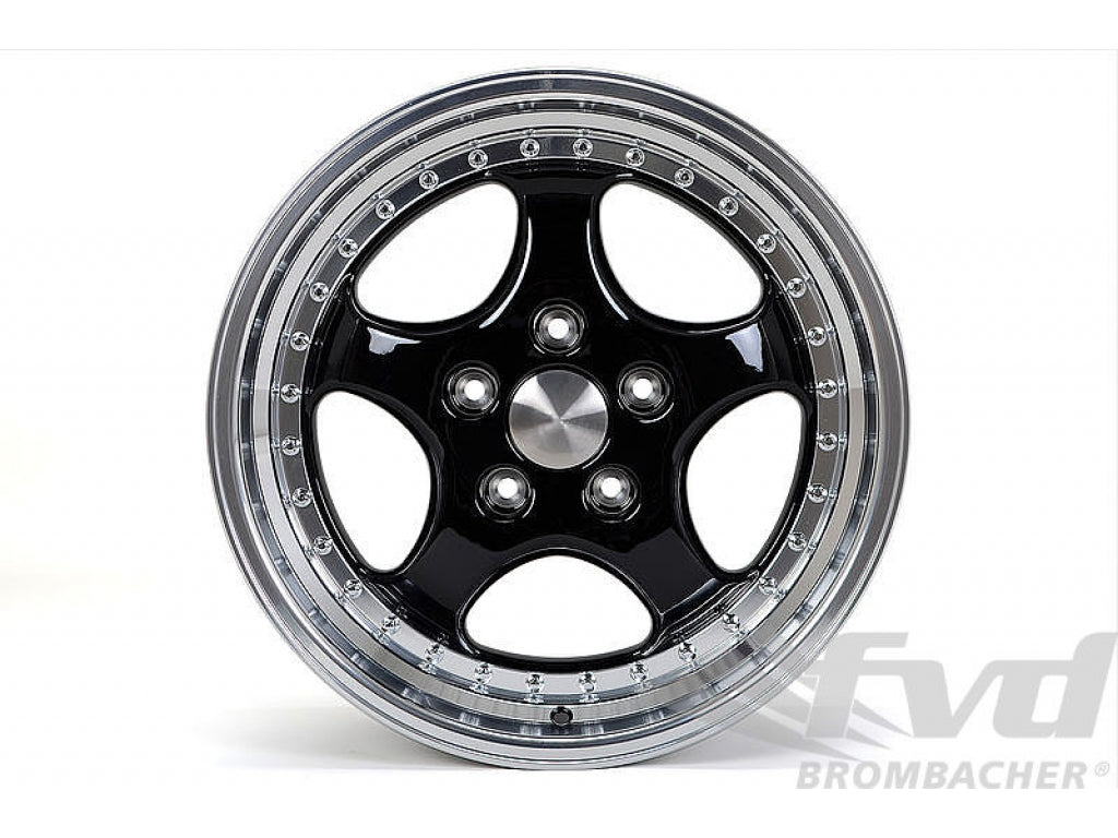 Wheel - SON - Cup Design - 9.5 x 18 ET 52 - Black Center / Polished Lip