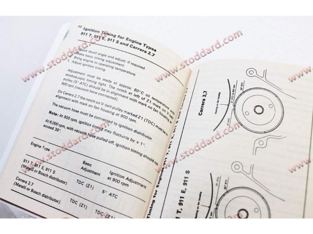 Specification Book Specbook 911 1972-73 OEM from Germany