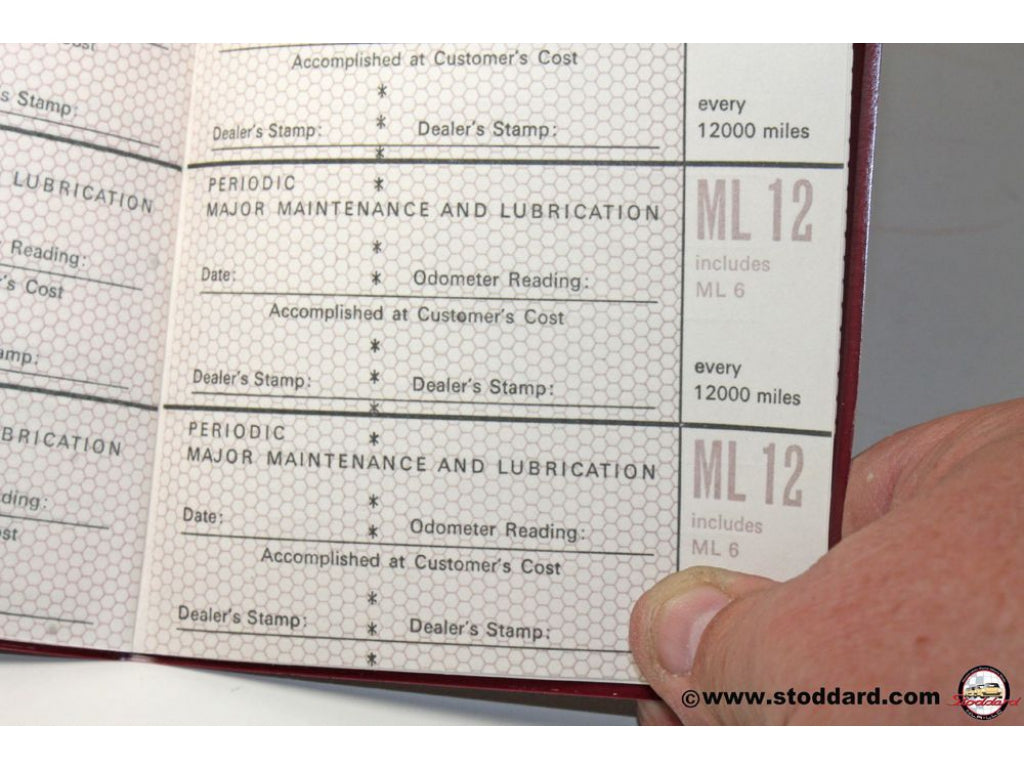 Vehicle Service Booklet with Case for 911 1970-1973 and 914-6 wkd43152010