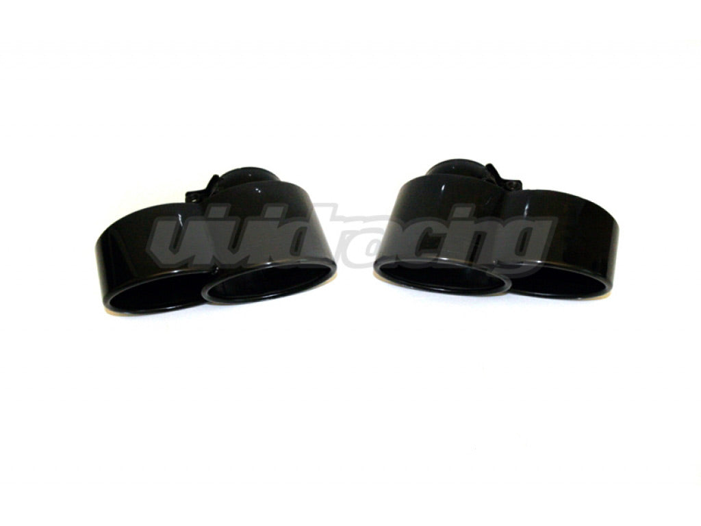 TechArt Twin Oval Black Exhaust Tips