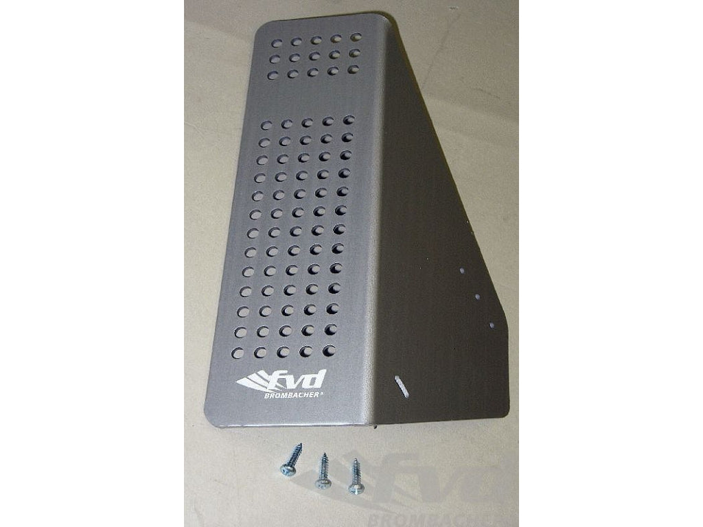 Dead Pedal 911 / 964 / 993 - Aluminum - Perforated - with FVD Logo
