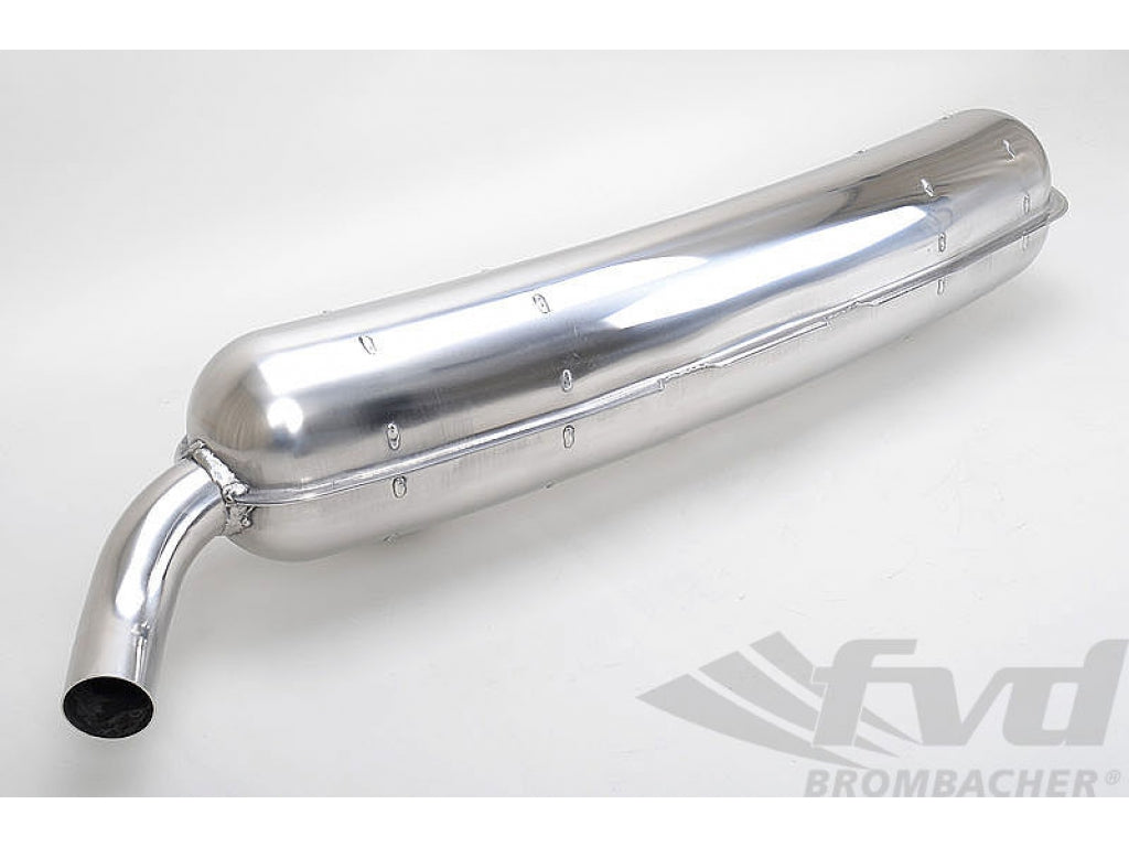 Muffler 911 2.7 L 8/1973-7/1975 - OEM - Stainless Steel - 2 in x 1 out - 60 mm (2.36 ) Tip