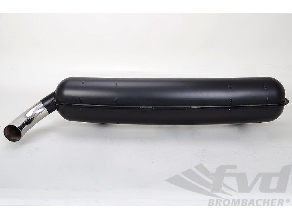 Muffler 911 2.7 L 8/1973-7/1975 - Street - Coated Steel - 2 in x 1 out - 70 mm (2 3/4 ) Tip