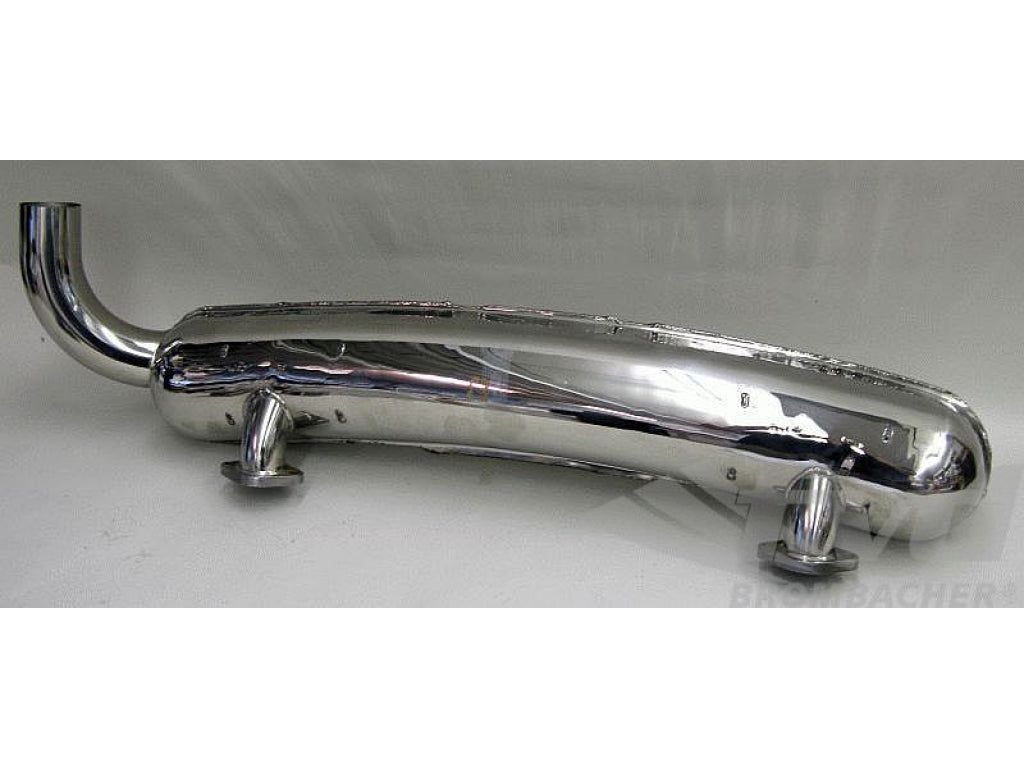 Muffler 911 2.7 L 8/1973-7/1975 - Street - Stainless Steel - 2 in x 1 out - 70 mm (2 3/4 ) Tip