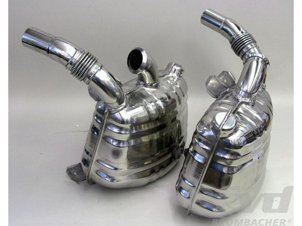 Muffler set 996 Sport OE-Look Tuv-aproved