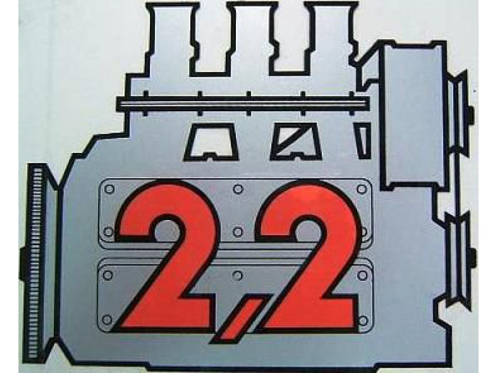 2.2 L Sticker.
