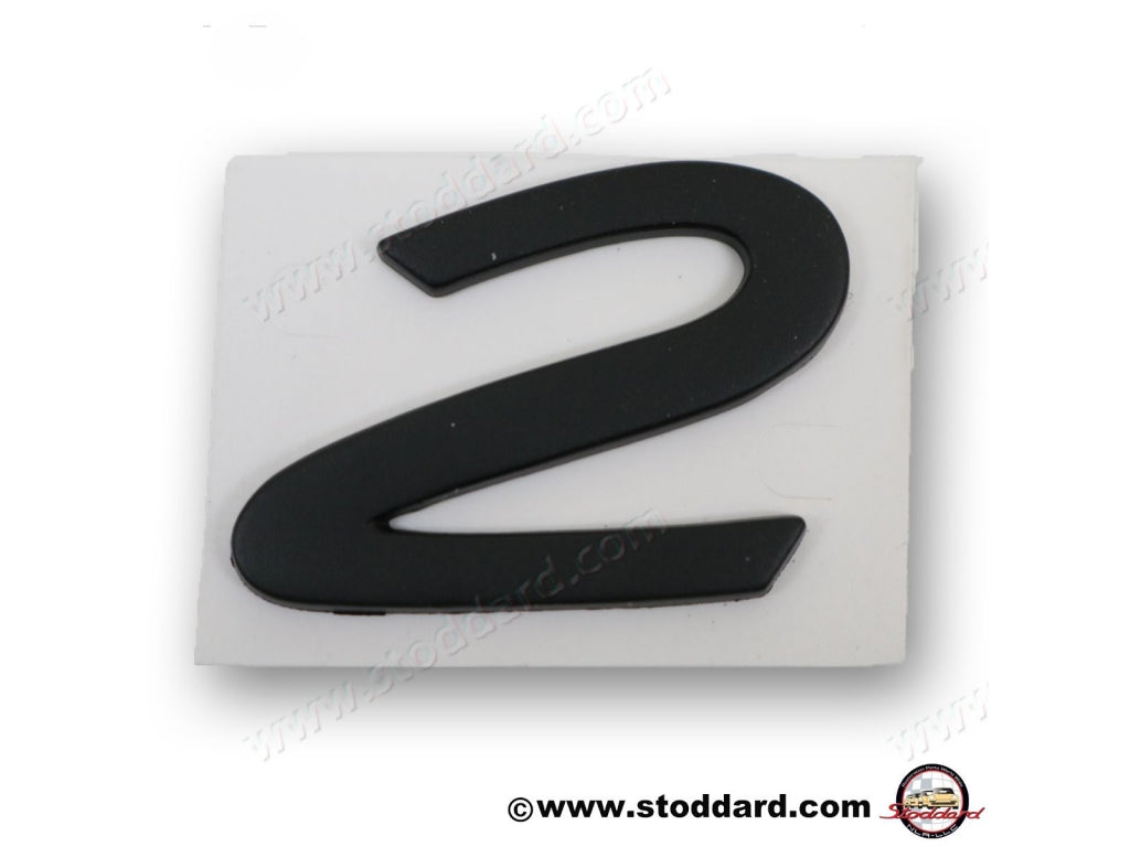 2 Emblem for 964 Carrera 2. Black