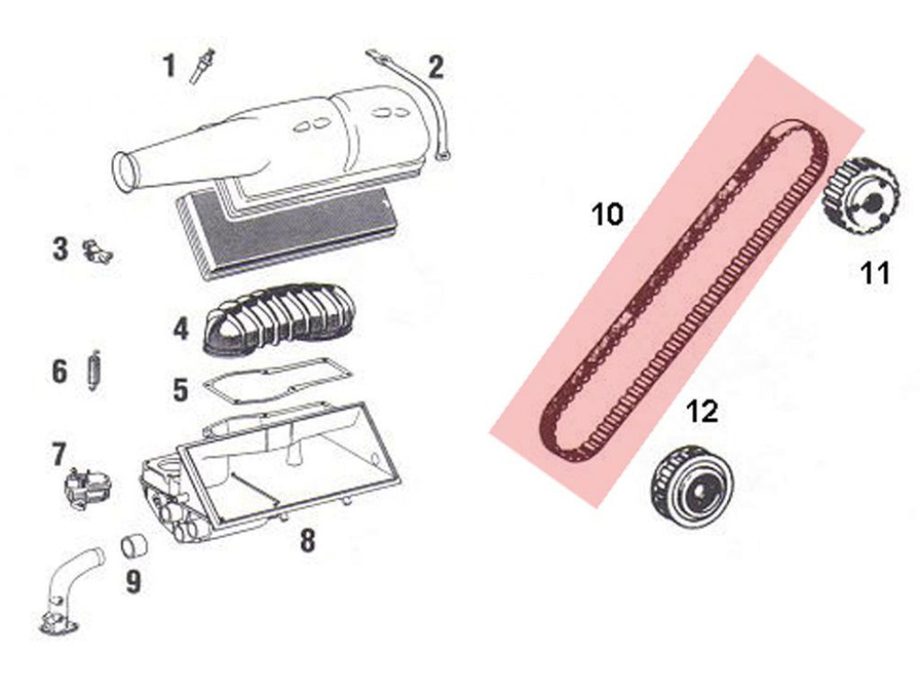 Mechanical Fuel Injection Drive Belt