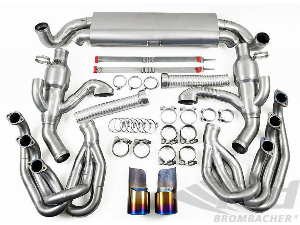 Exhaust System 964 - SPORT - TITANIUM - 100 Cell Catalytics- Dual Outlet - With Heat