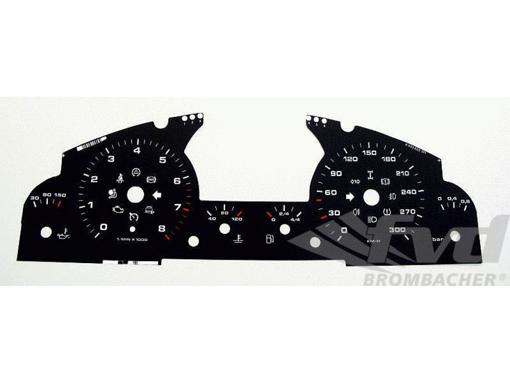Cayenne Turbo Gauge Faces (black-km/h)