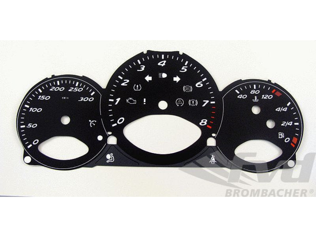 Gauge Faces Black 987,987C - KPH - Manual