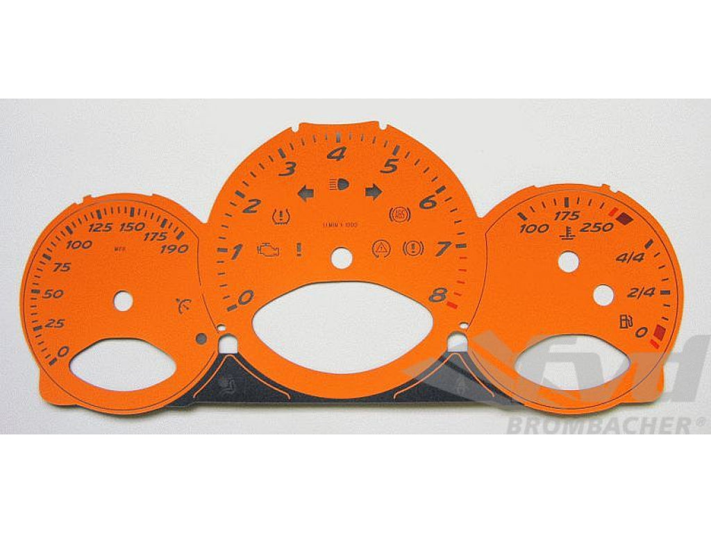 Gauge Faces RS-orange 987,987C - MPH - Manual