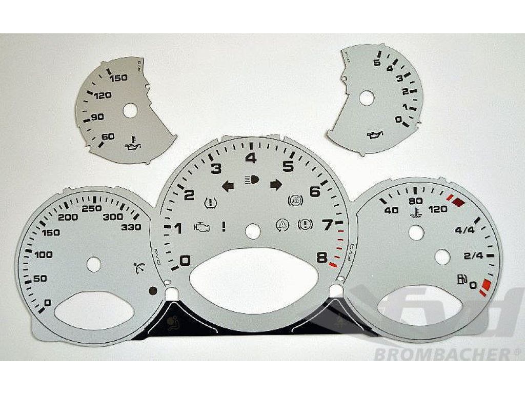 Gauge Faces silver 997 Km/h, Shifter