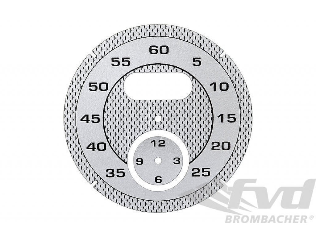 Sport Chrono Instrument Face - Silver - Diamond Pattern
