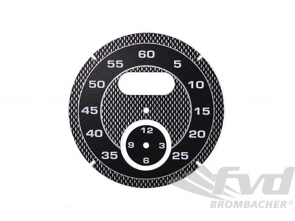 Sport Chrono Instrument Face - Black - Diamond Pattern