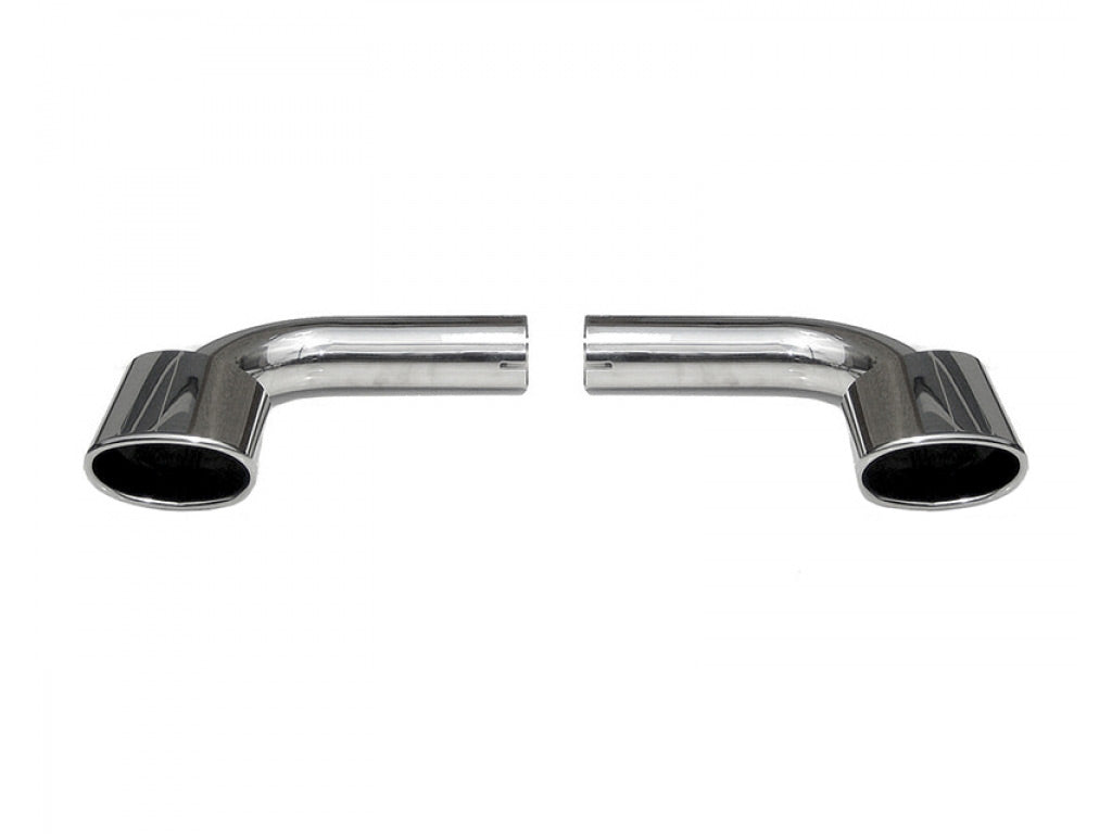 Fabspeed Muffler Bypass Pipes with Deluxe Oval Style Tips|Polished Chrome
