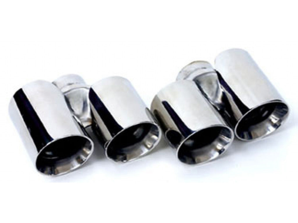 Fabspeed Deluxe Quad Style Tips|Polished Chrome