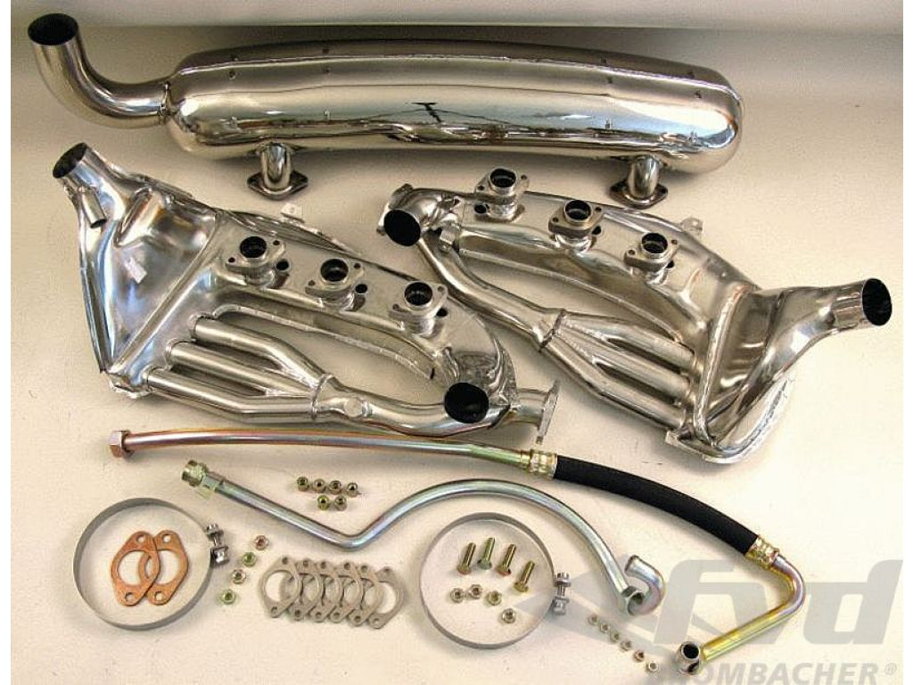 Free Flow Exhaust Kit 911 3.2 L - Sport - With Heat - Single Outlet - o 70 mm Tip