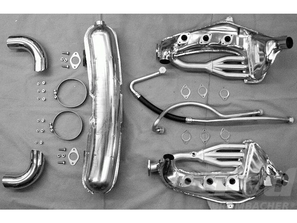 Free Flow Exhaust Kit 911 3.2L - Sport - With Heat - Dual Outlet - o 84 mm Tips